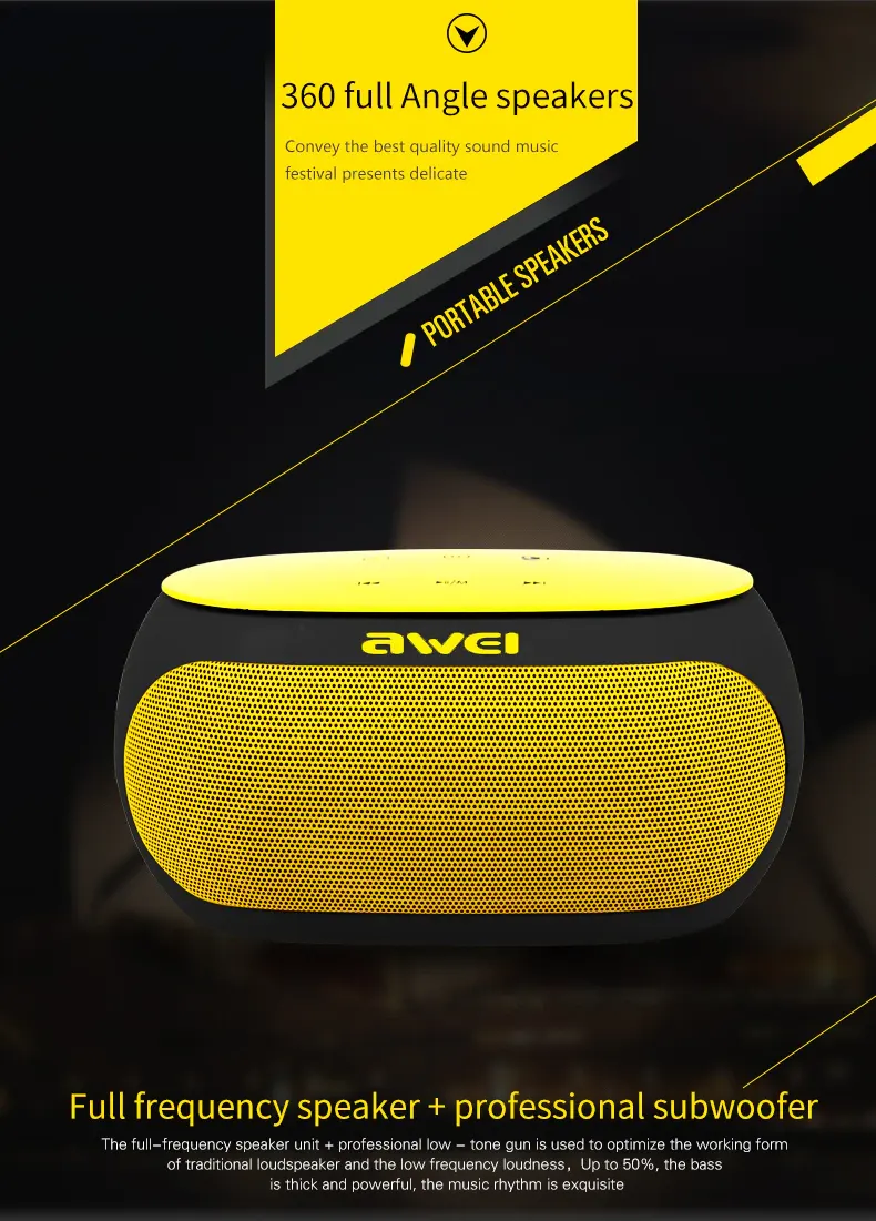 Awei-Y200-Portable-Wireless-Bluetooth-Speaker price in bangladesh