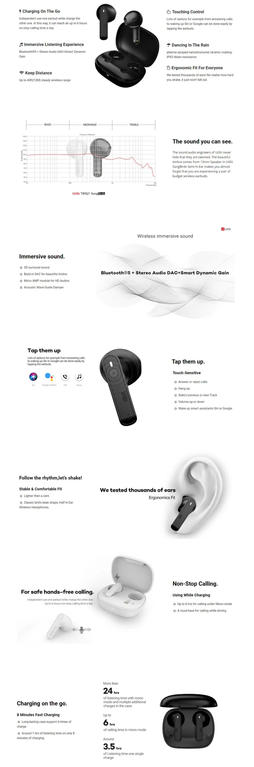 UiiSii-TWS21-SongBirds-True-Wireless-Earbuds price in bangladesh