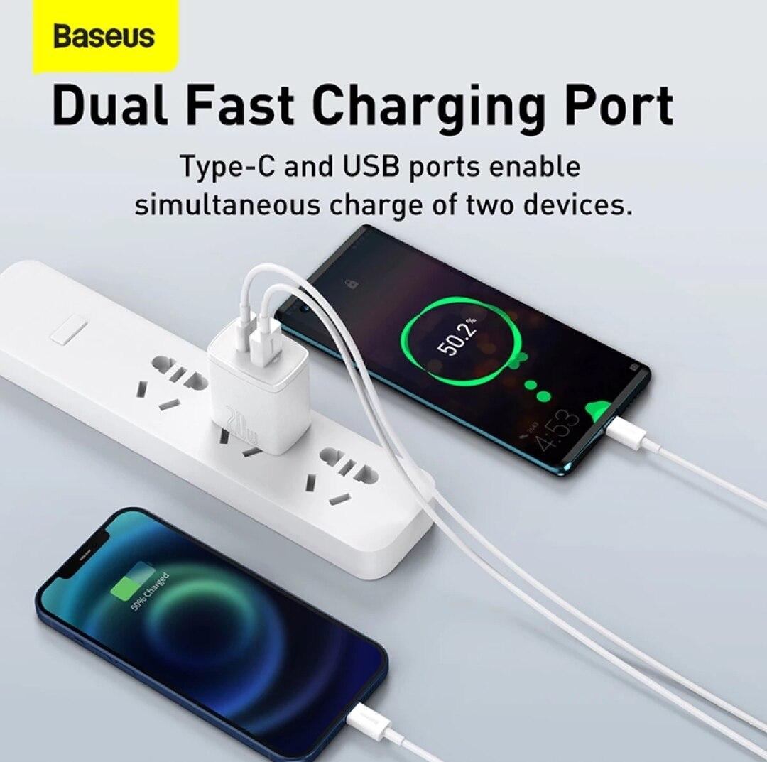 Baseus-20W-Mini-Dual-Port-Fast-Charger