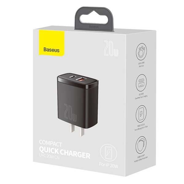Baseus-20W-Mini-Dual-Port-Fast-Charger price in bangladesh