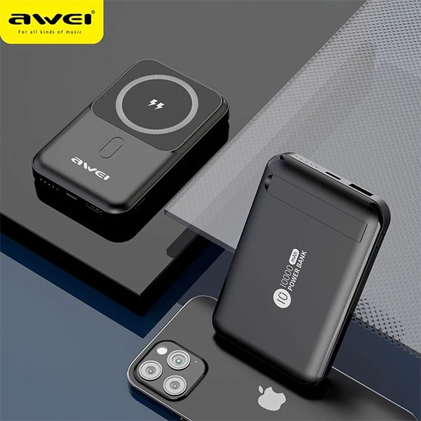 Awei-P139K-15W-Magnetic-Wireless-Power-Bank-10000mAh-capacity-22.5W-wired