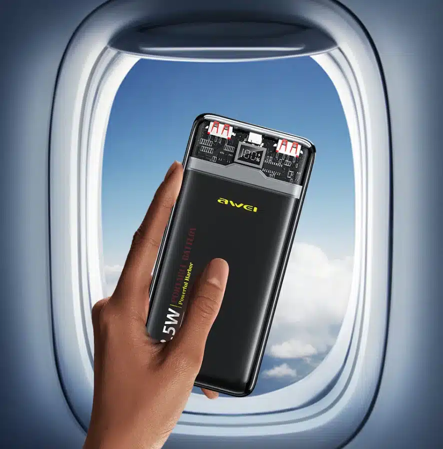 Awei-P78K-22.5W-fast-charging-Portable-Power-Bank-20000mAh-capacity