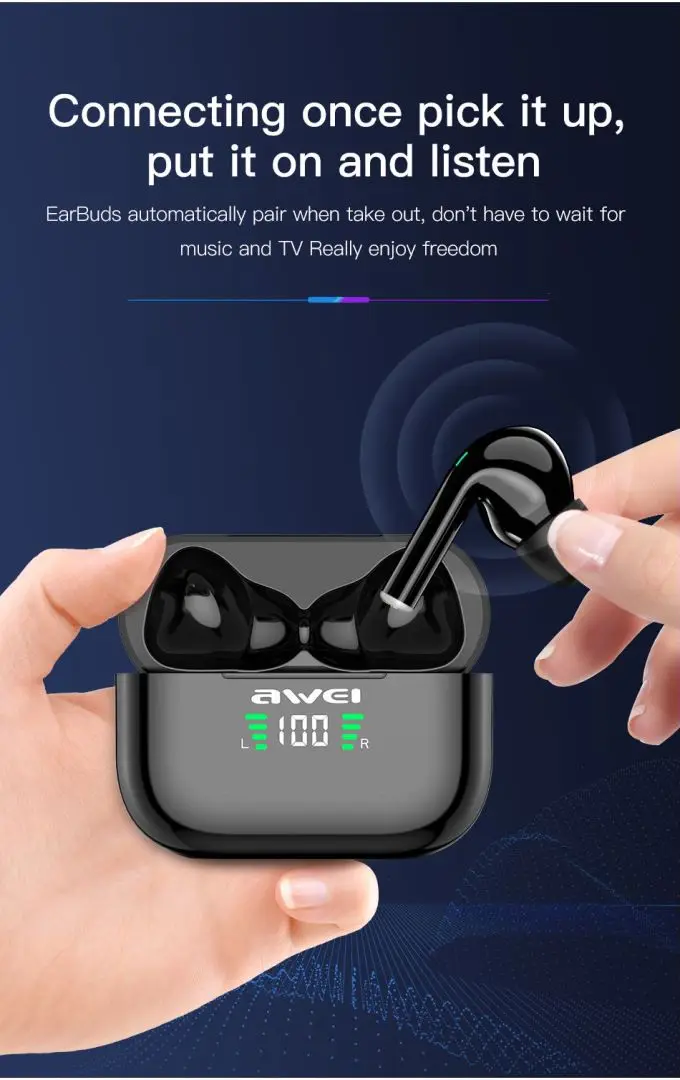 Awei T29P ANC in-Ear TWS Earbuds - Bluetooth 5.3, 6mm Driver price
