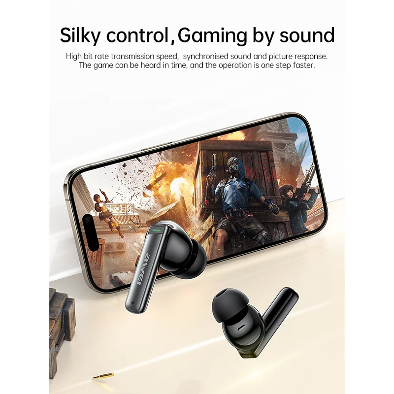 Awei T88 ANC true wireless Earbuds - Bluetooth 5.4, IPX6, Deep Noise price