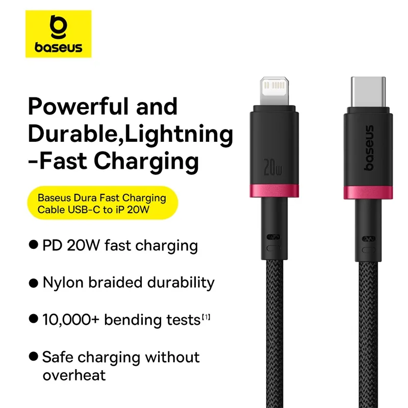Baseus Dura Series USB-C to Lightning Cable - 20W PD Fast Charging for iPhone price