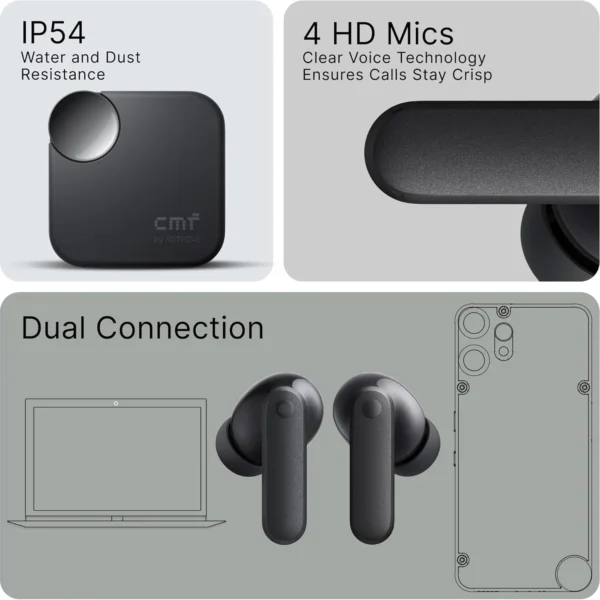 CMF Buds 2a True Wireless in-ear Earbuds- Black