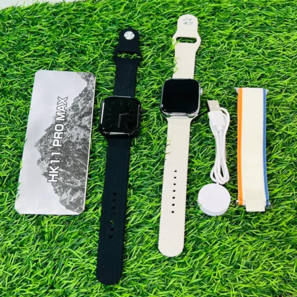 HK11 Pro Max Smartwatch- AMOLED Display, 1GB Music Storage, AI Voice Assistant
