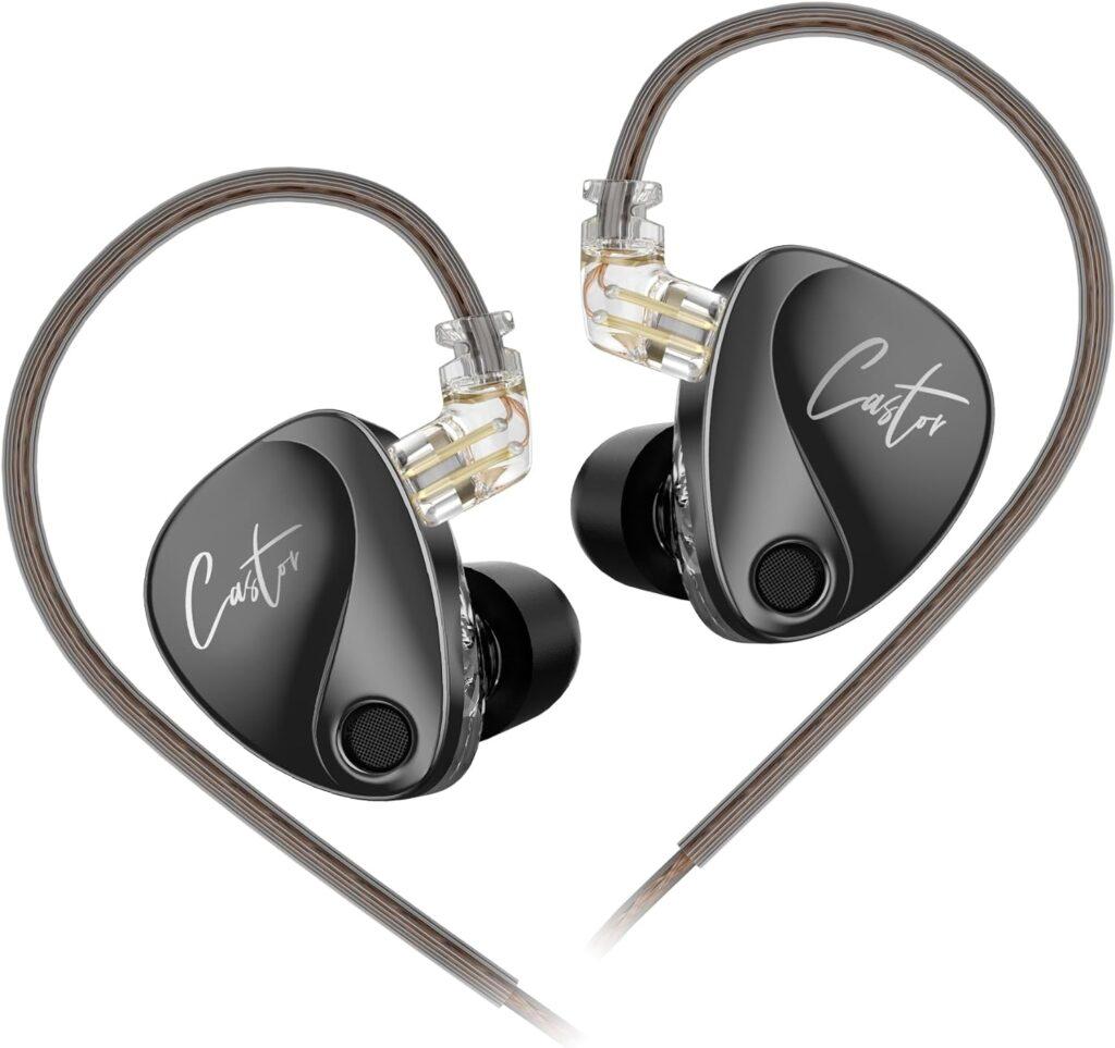 KZ Castor Hi-Fi IEM Earphones - Harman TargetBass Version Dual Driver Monitor