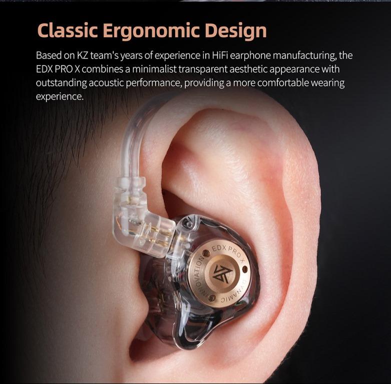 KZ EDX Ultra Hi-Fi Earphones - High-End Dynamic Driver & Resin Housing price