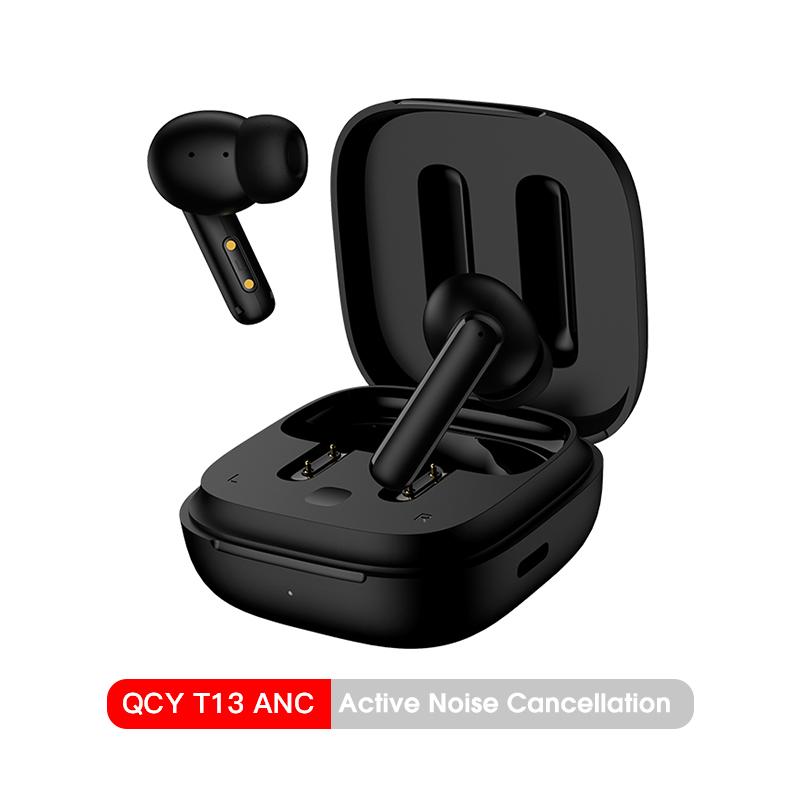 QCY T13 ANC Wireless Earphones - 4-Mic ENC & 28dB Active Noise Cancellation