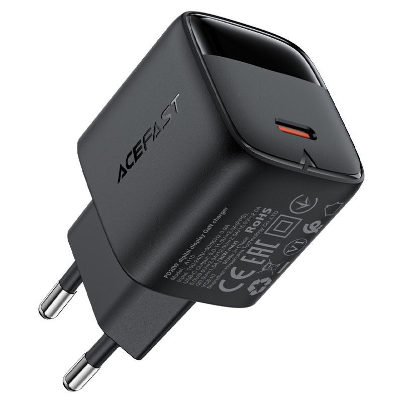 ACEFAST 30W GaN USB C Fast Charger with LED Digital Power Display ACEFAST 30W GaN USB C Fast Charger with LED Digital Power Display