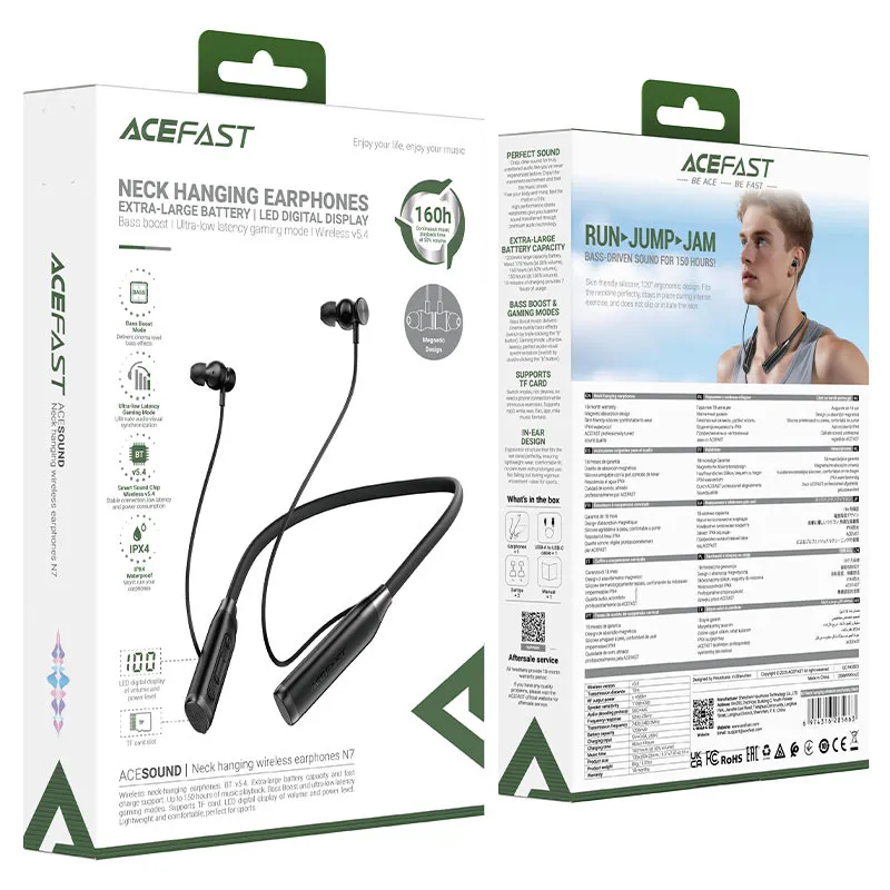 ACEFAST N7 Wireless Neckband Bluetooth Earphone price in bangladesh
