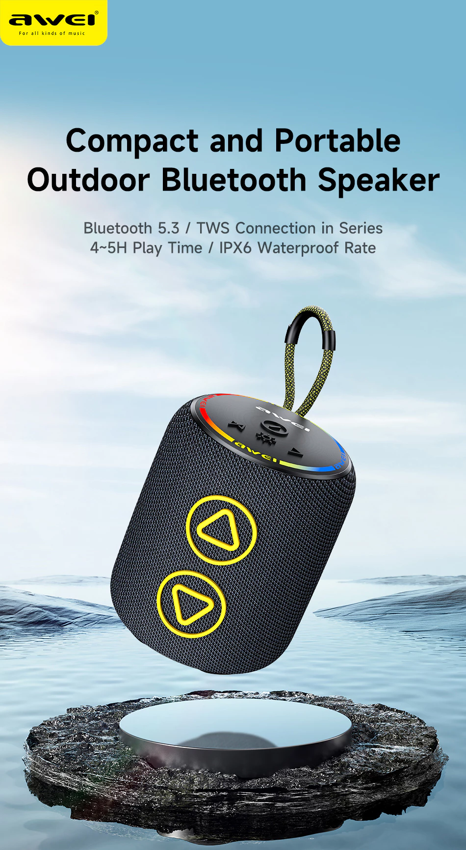 Awei KA13 Portable Wireless Bluetooth Speaker