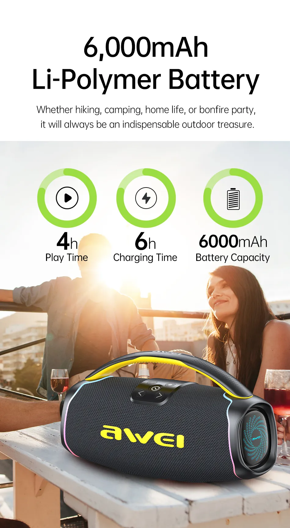Awei KA16 60W Outdoor Bluetooth Speaker price in bangladesh