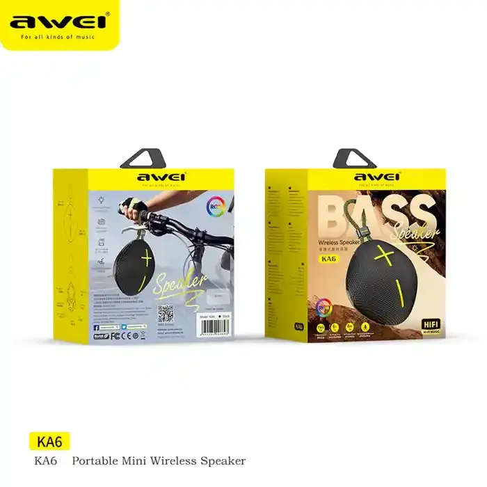 Awei KA6 Portable Bluetooth Speaker with RGB Light & TWS price in bangladesh