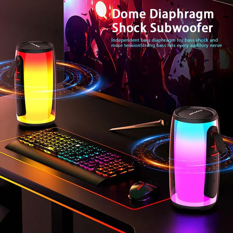 Awei Y528 Portable Bluetooth Speaker with 360° RGB LED Lights price in bangladesh