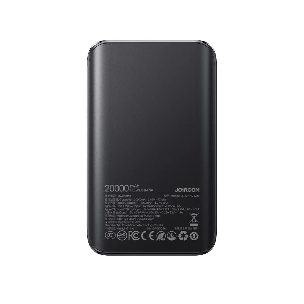 JOYROOM JR-QP192 Mini 20000mAh Power Bank 22.5W price in bangladesh