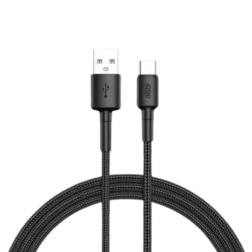 QCY DC05 60W Fast Charging USB-A to Type-C Braided Data Cable - 1.2M