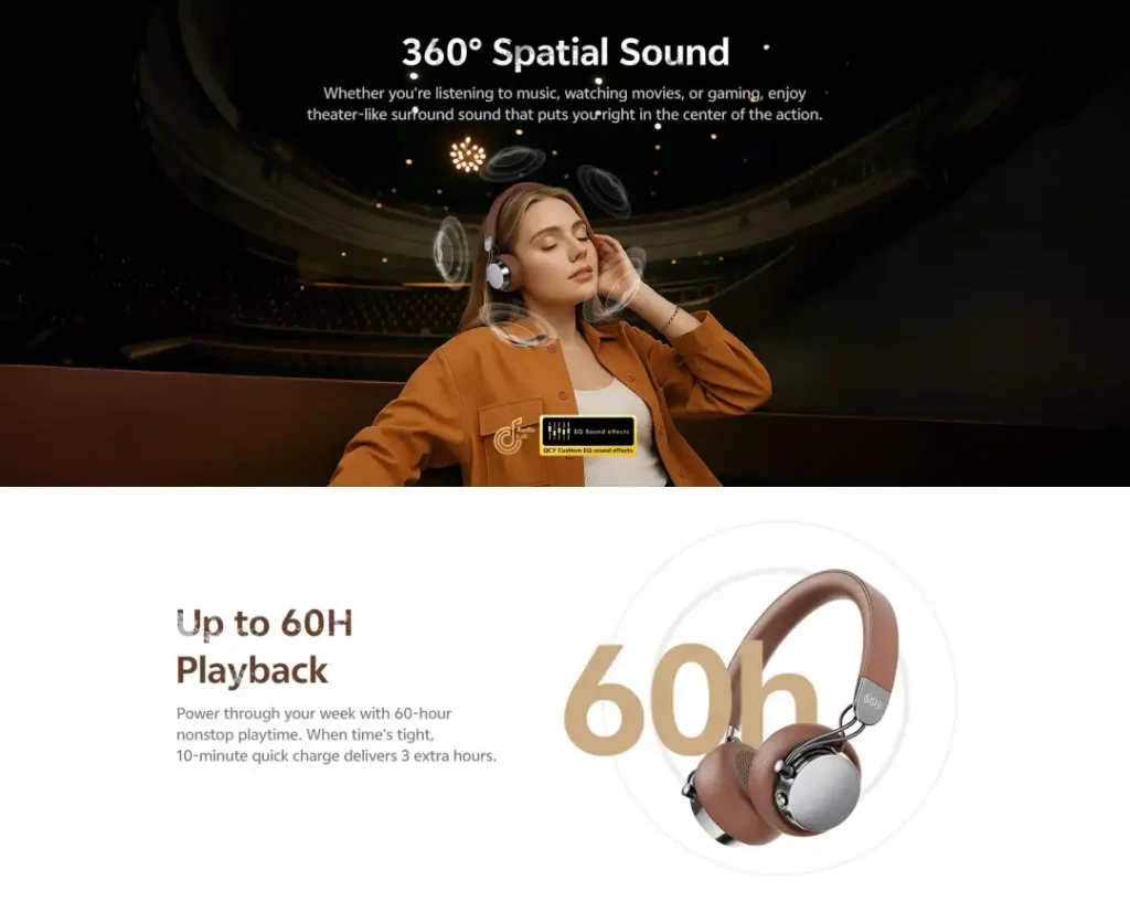 QCY bluetooth headset