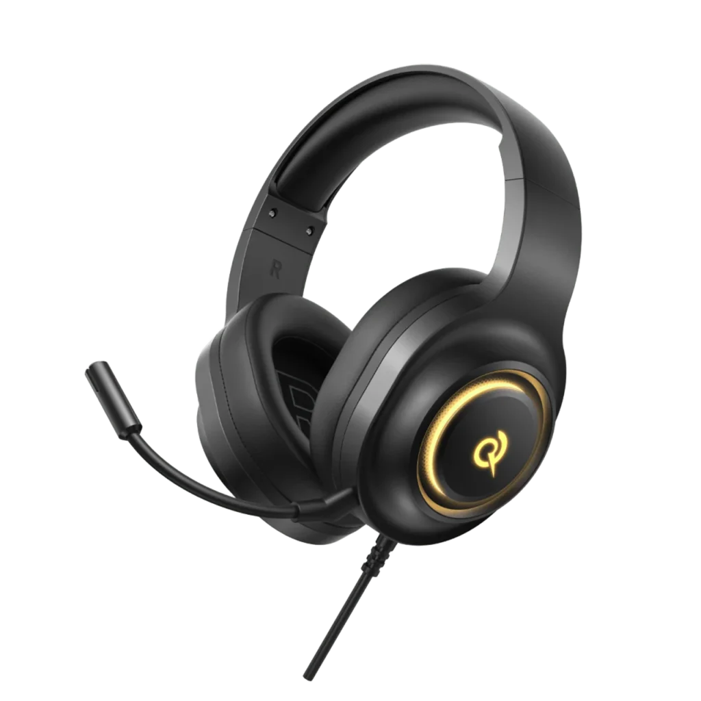 QCY Heroad V200 H4GM Overhead Gaming Headphone with 7.1 Surround Sound & Detachable Mic price in bangladesh