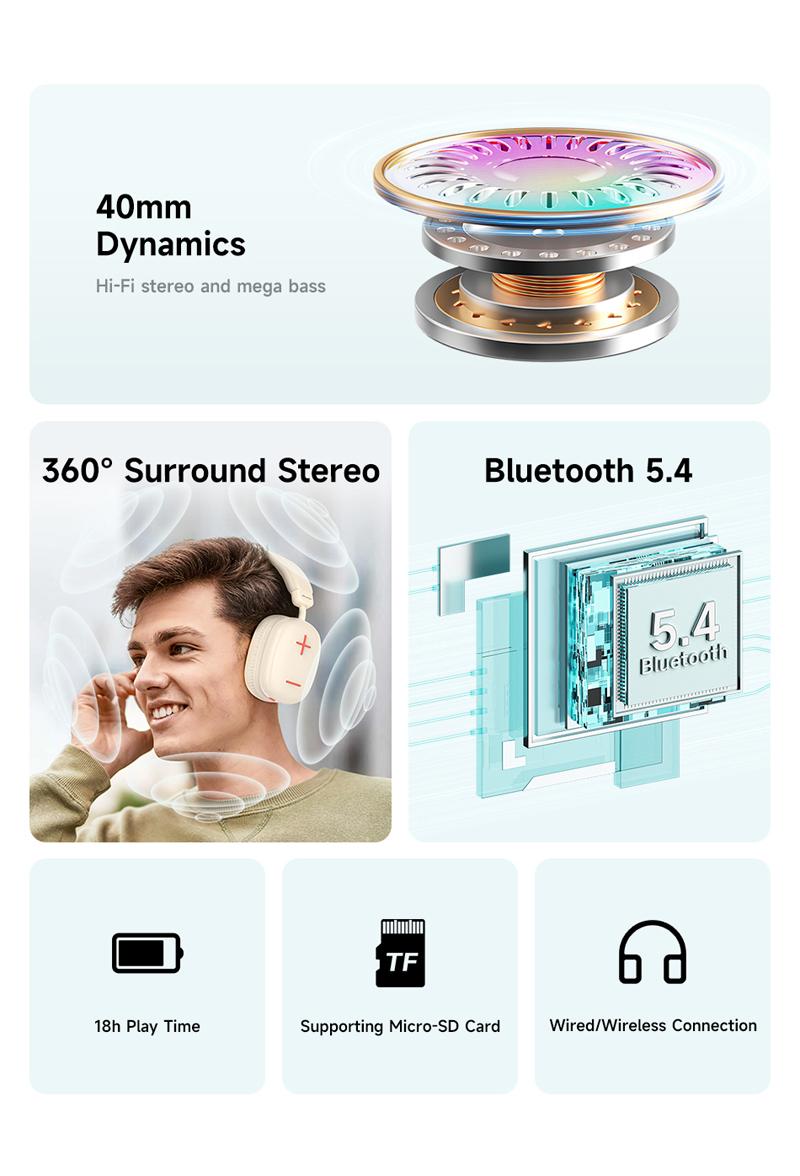 Bluetooth over-ear headphones