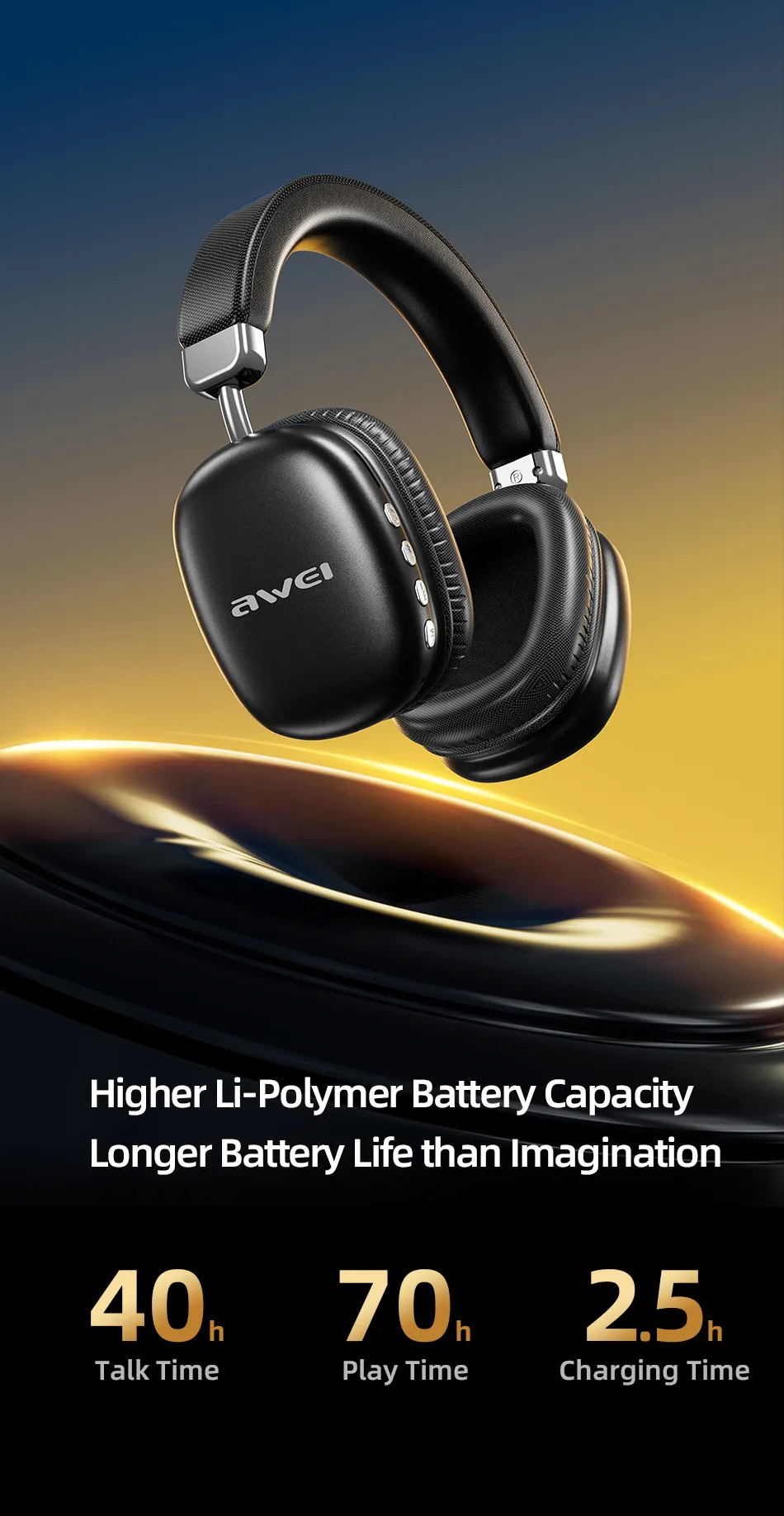 over-ear wireless headset