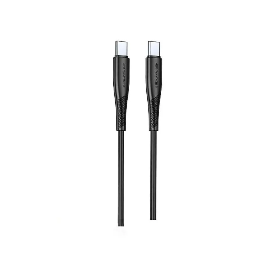 Awei CL-182C 60W Type-C to Type-C Fast Charging Cable (1) Awei CL-182C 60W Type-C to Type-C Fast Charging Cable