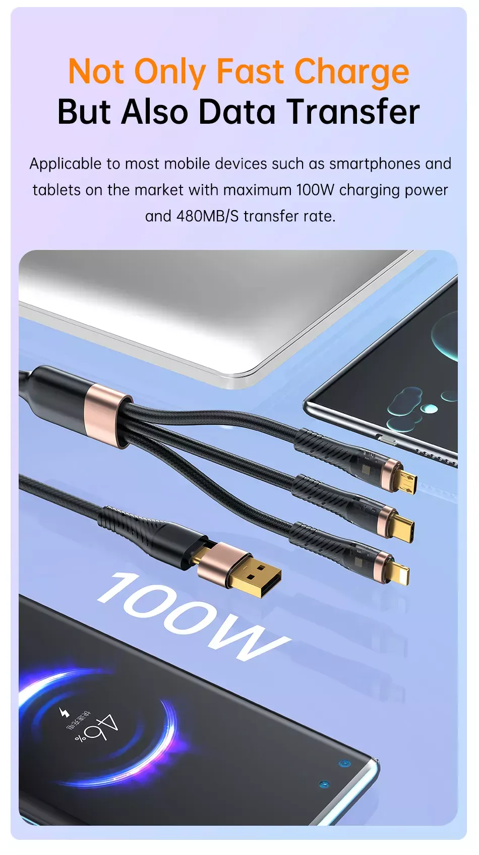 Type-C Lightning Micro USB cable