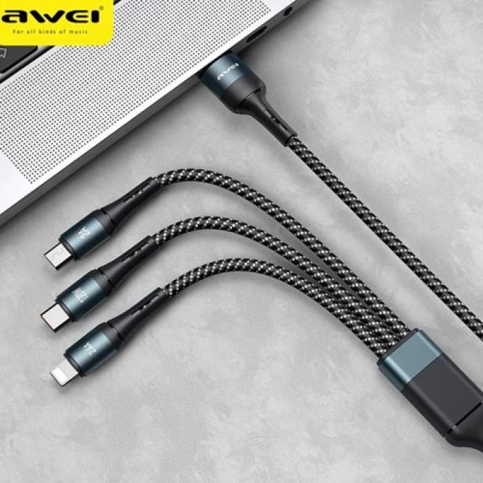 Awei CL-975 3-in-1 Fast Charging Cable price in bangladesh