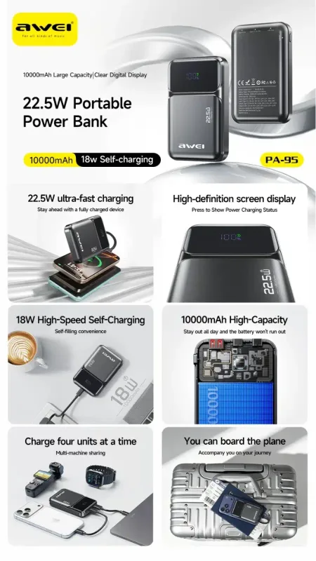 10000mah mini power bank