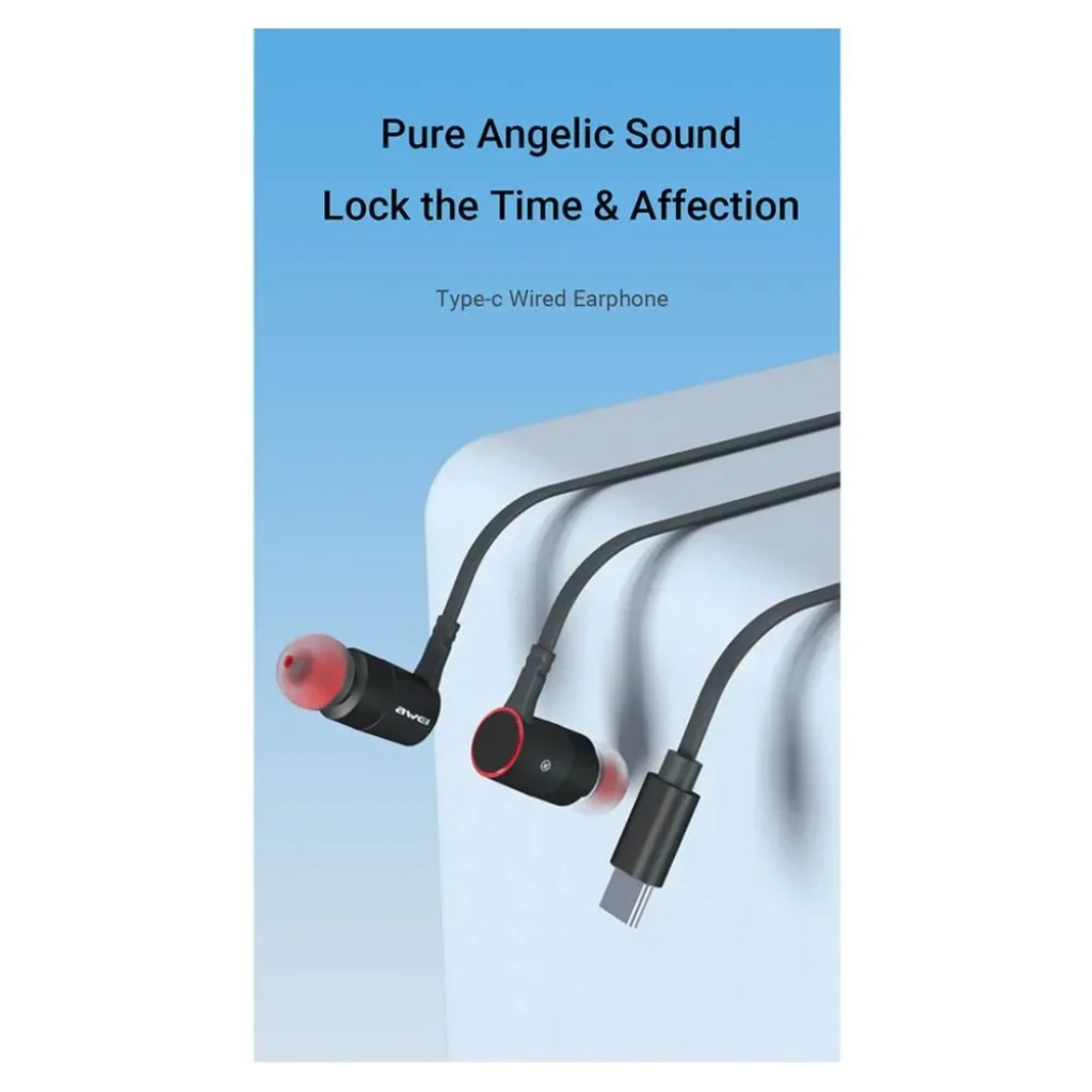 Awei PC-9T Type-C Wired Earphones with HD Microphone price in bangladesh