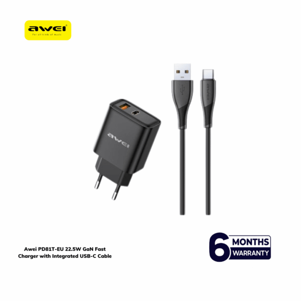 Awei PD81T 22.5W Fast Charger EU Adapter
