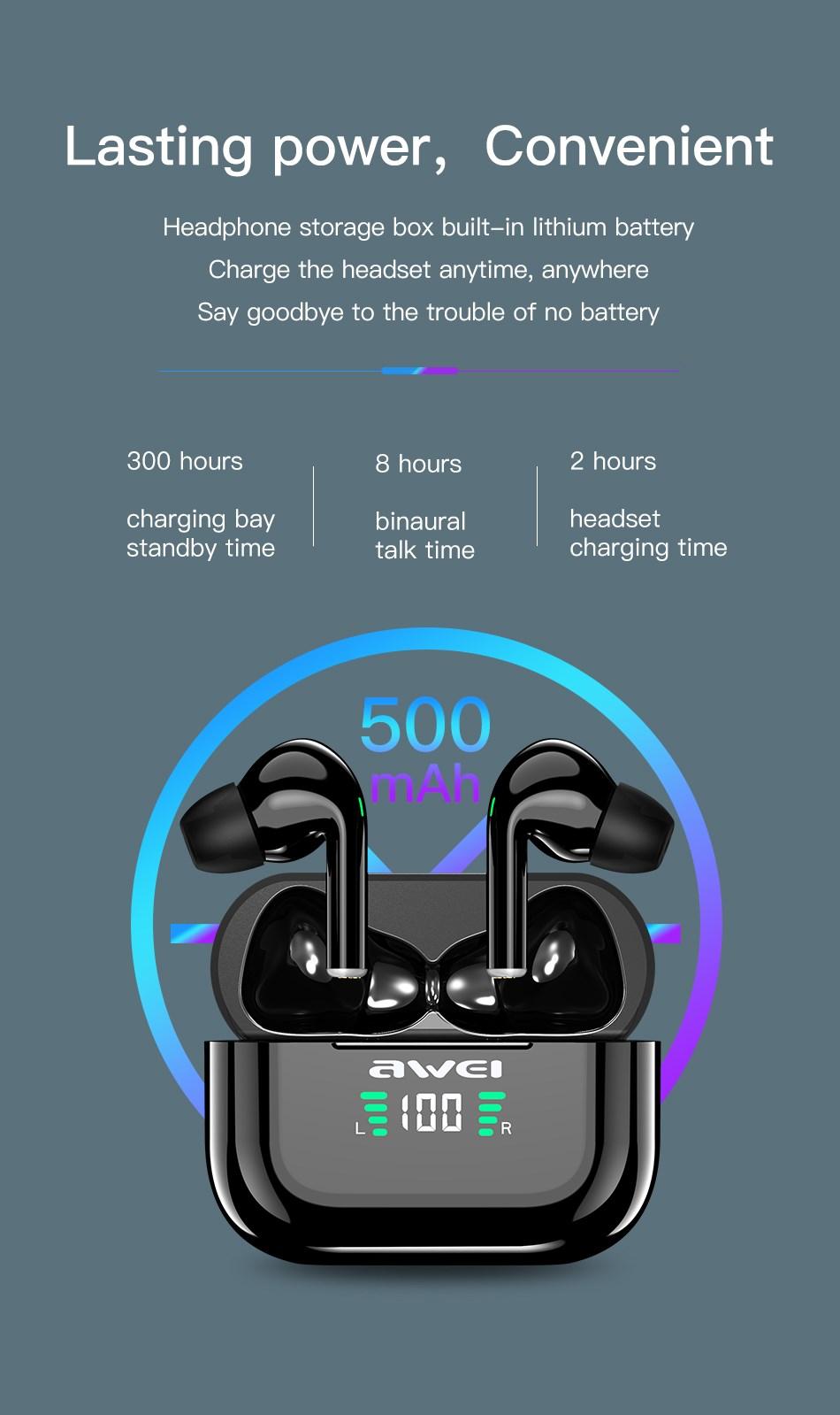 Awei T29P ANC Wireless Earbuds price in bsnglsdesh