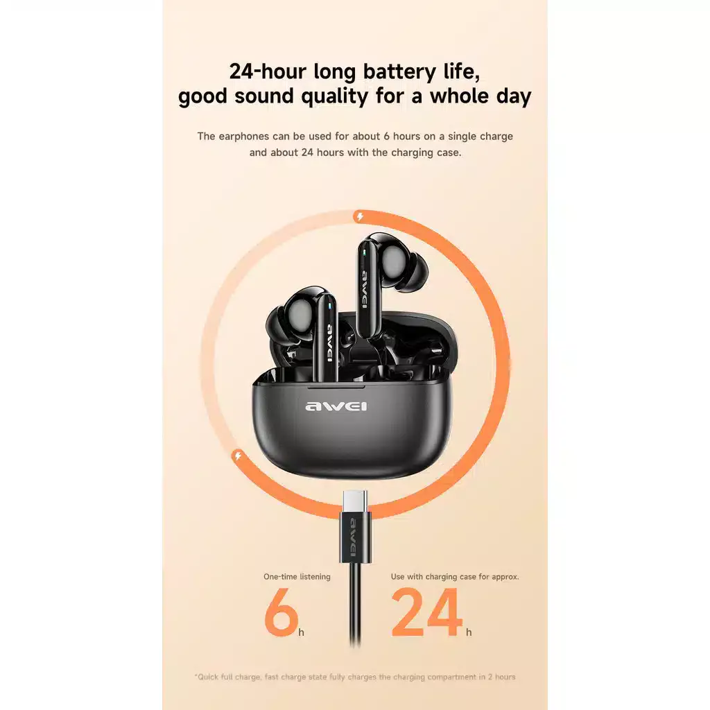 Awei T51 Bluetooth 5.4 Earbuds price in bangladesh