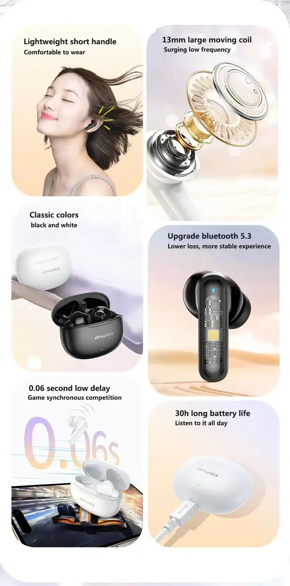 Awei T71 True Wireless Earbuds price in bangladesh