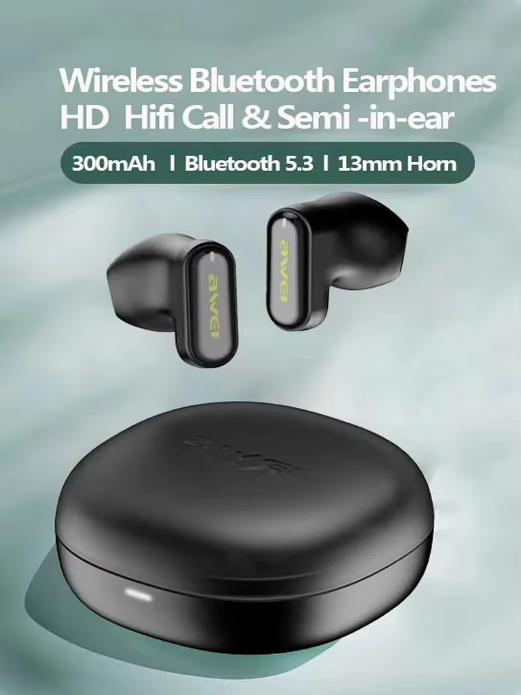 Awei T76 TWS Earbuds Wireless Bluetooth 5.4 Earphones With Mic price in bangladesh
