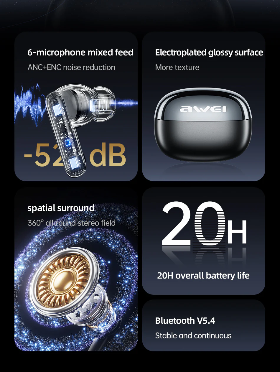 active noise cancelling earbuds