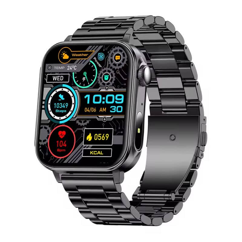 COLMI P80 Bluetooth Calling Smartwatch with Steel & Silicone Strap