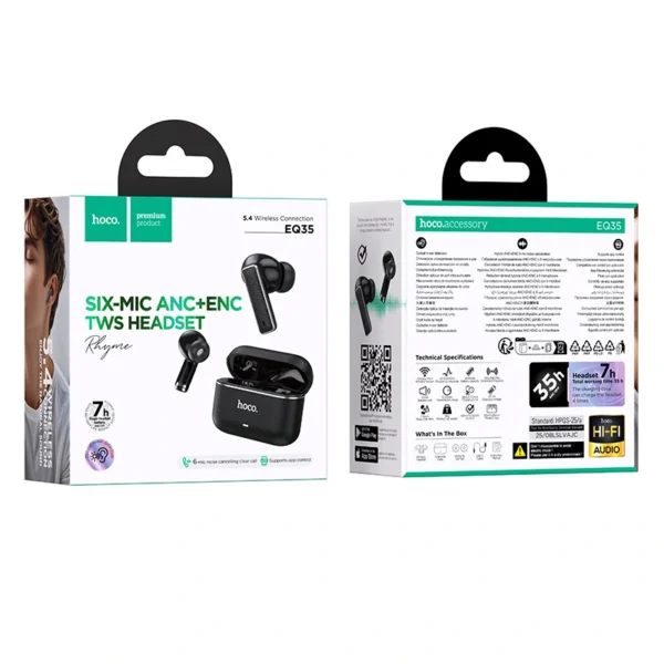 Hoco EQ34 Plus Rima ANC+ENC TWS Headset price in bangladesh