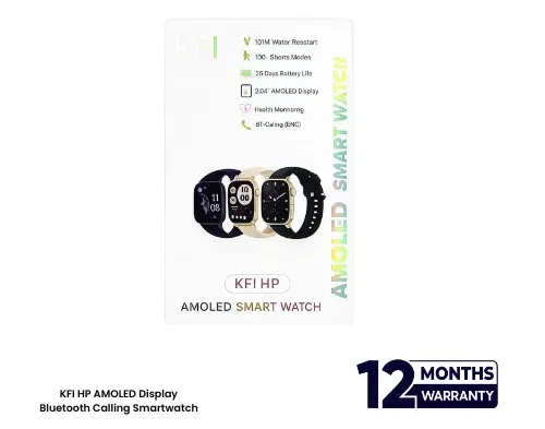 KFI HP AMOLED Display Smartwatch with Bluetooth Calling