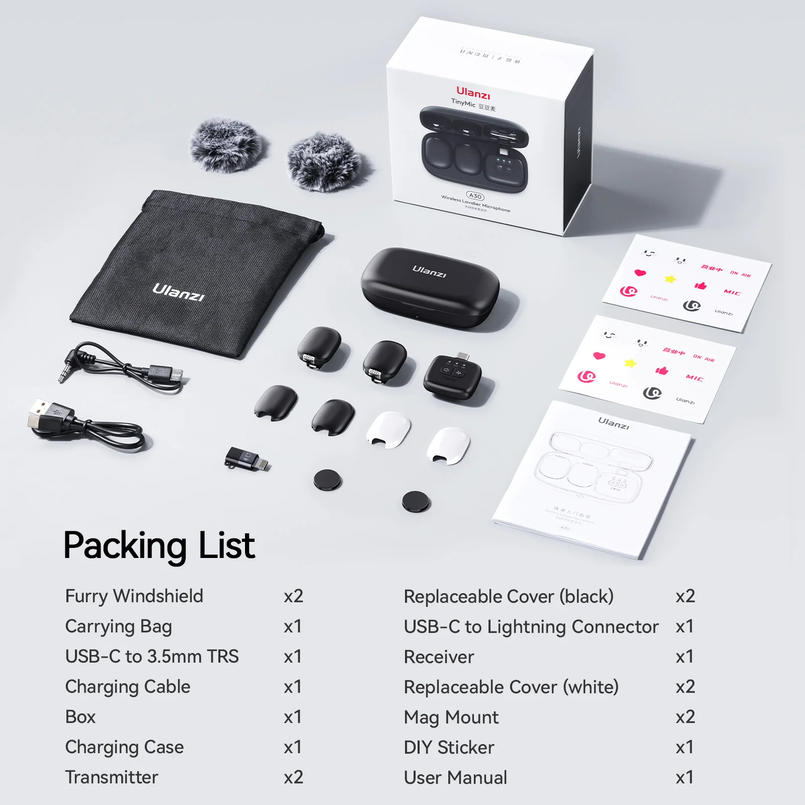 Ulanzi A30 Magic Beans Ultra-Compact Wireless Lavalier Microphone price in bangladesh