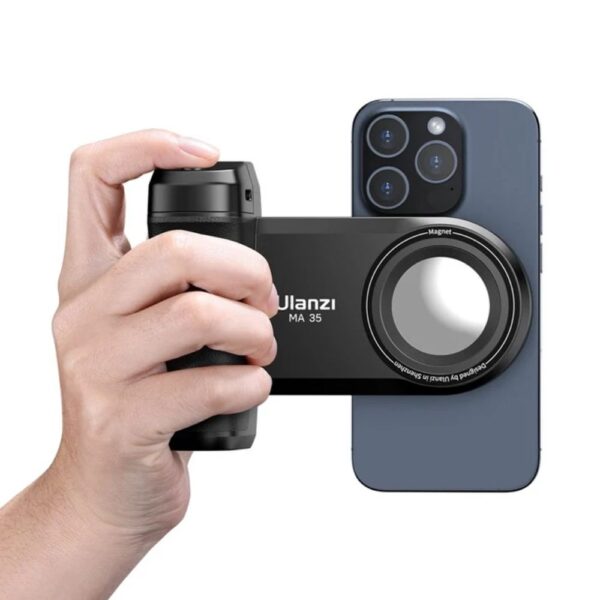 Ulanzi MA35 MagSafe Smartphone Camera Grip with Bluetooth Shutter Remote & Selfie Mirror