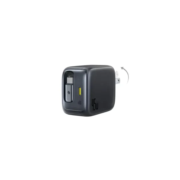 Baseus EnerCore CJ11 2C 45W Fast Charger with Retractable Cable
