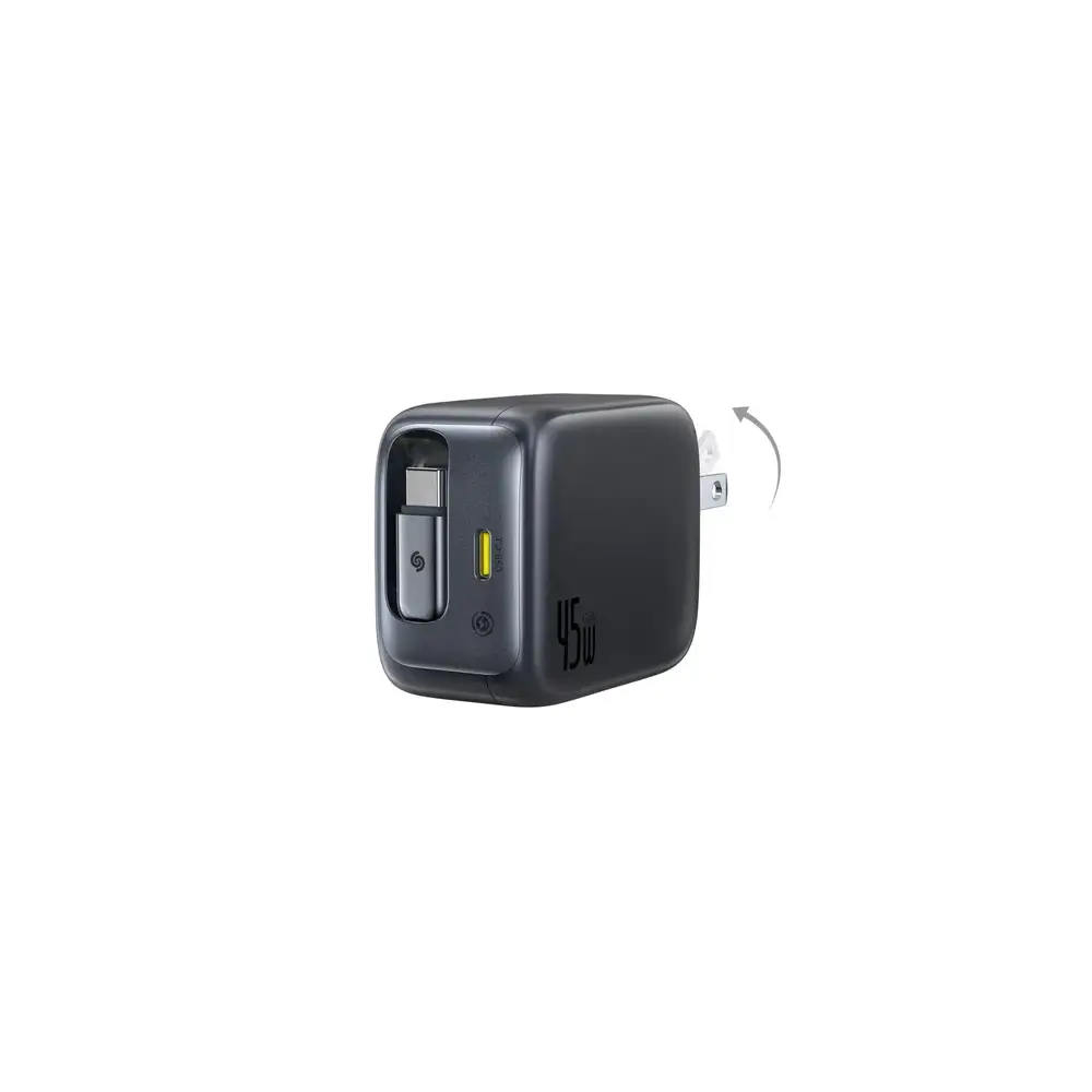 Baseus EnerCore CJ11 2C 45W Fast Charger with Retractable Cable