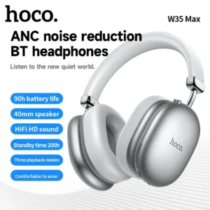 Hoco W35 Max ANC Bluetooth wireless headphone showing earcups