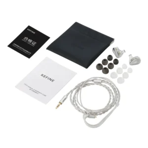 KEFINE Loric 10mm dynamic driver IEM earphone showing metal CNC shell design