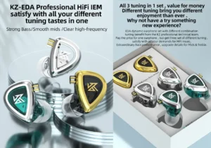 KZ EDA All 3 tuning In 1 Set Professional HiFi IEM