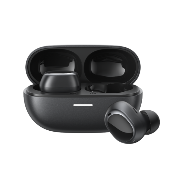 QCY A30 MeloBuds adaptive ANC wireless earbuds inside charging case