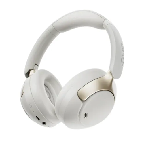 QCY H3 Pro wireless noise canceling headphones showing over-ear earcup design