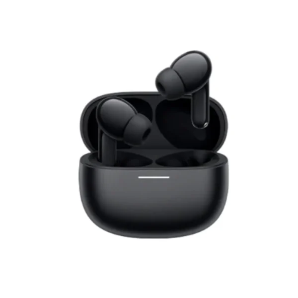 Person wearing Xiaomi Redmi Buds 8 wireless earphones during a commute